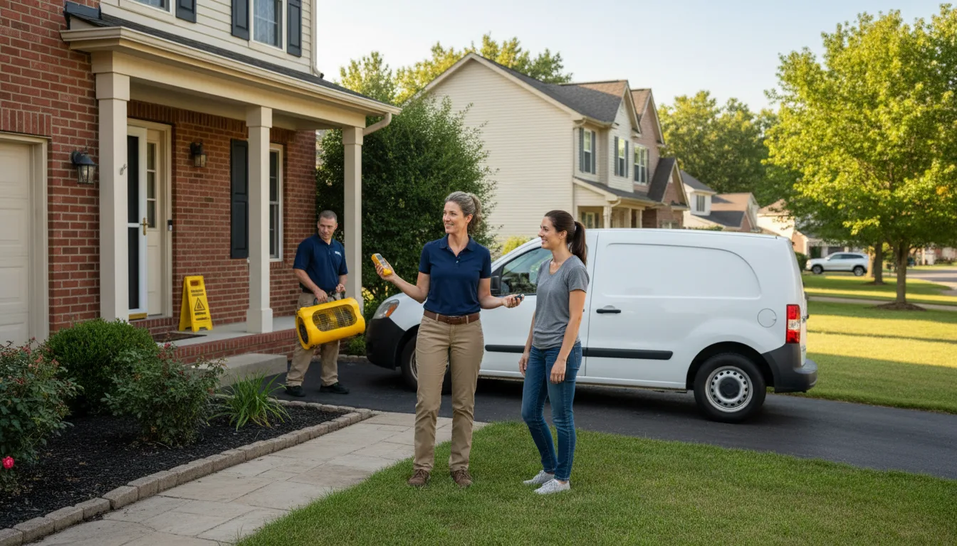 Residential water damage restoration in Haxtun, CO